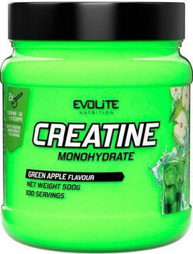 Креатин Evolite Nutrition Creatine Monohydrate 500г зеленое яблоко 22159-02 фото