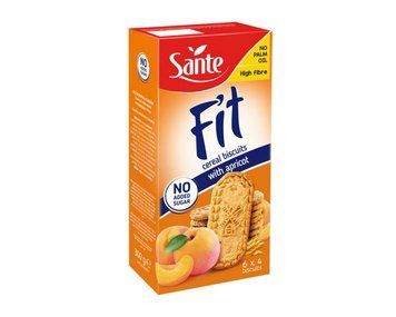 Печиво Sante Fit Cereal Biscuits 300 г абрикос 18733 фото