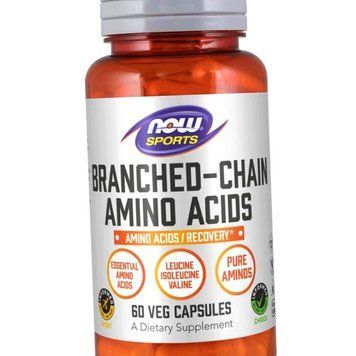 Амінокислоти Всаа NOW Foods Branched Chain Amino Acids 60 капс 9177 фото