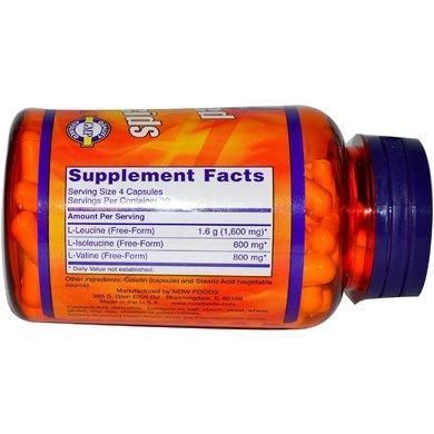 Аминокислоты Всаа NOW Foods Branched Chain Amino Acids 60 капс 9177 фото