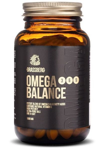 Омега 3-6-9 Grassberg Omega 3 6 9 Balance 60 caps жирні кислоти 20179 фото