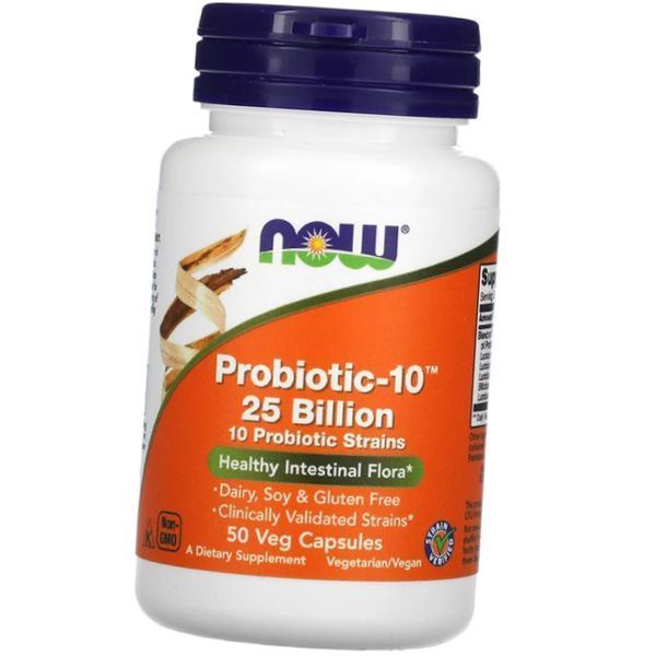 Комплекс пробиотиков NOW Foods Probiotic 25 Billion 50 капсул 9142 фото