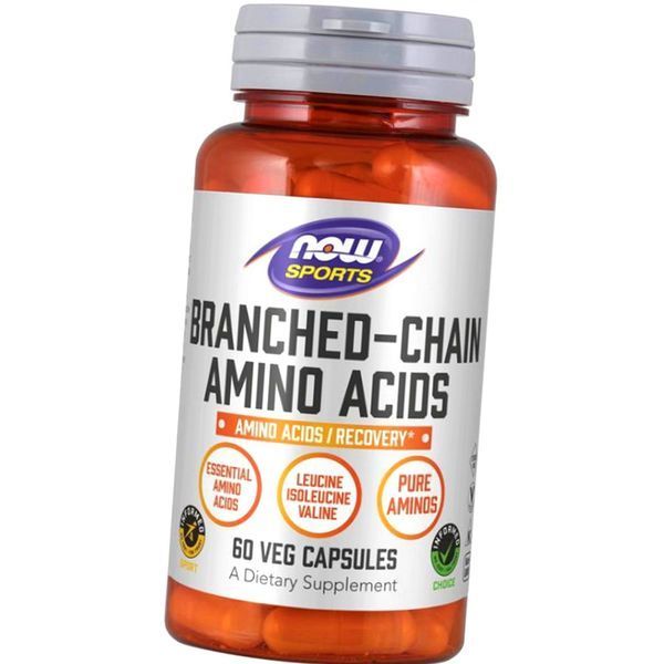 Аминокислоты Всаа NOW Foods Branched Chain Amino Acids 60 капс 9177 фото