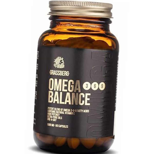 Омега 3-6-9 Grassberg Omega 3 6 9 Balance 60 caps жирні кислоти 20179 фото