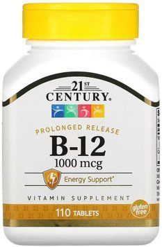 Вітамін Б12 21st Century B12 1000 mcg 110 таб 3108184124 фото