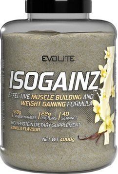 Гейнер для набору ваги Evolite Nutrition Iso Gainz 4кг ваніль 22172-09 фото