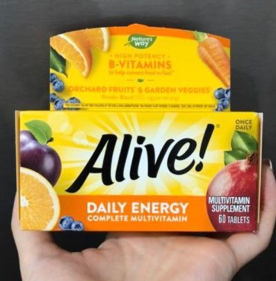 Витамины и минералы Nature's Way Alive! Daily Energy 60 таблеток 20497 фото