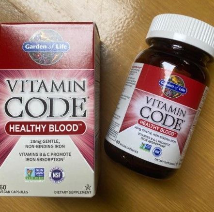 Витамины для здоровья Крови Garden Of Life Vitamin Code Healthy Blood 60 капсул От анемии 20394 фото