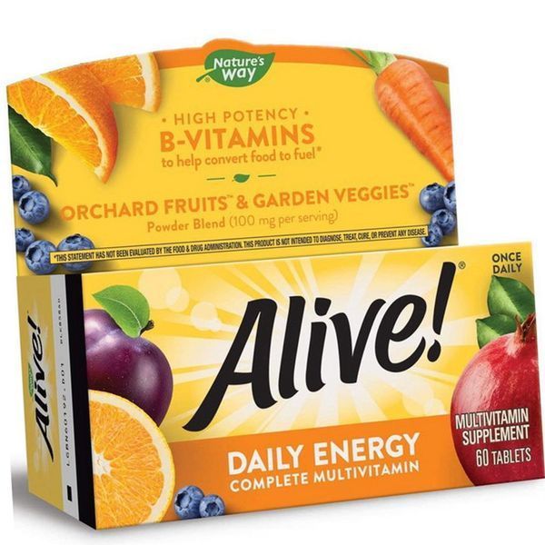 Витамины и минералы Nature's Way Alive! Daily Energy 60 таблеток 20497 фото