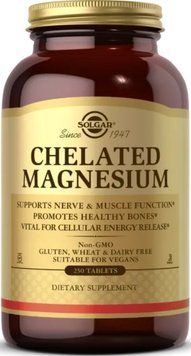 Магний в хелатной форме Solgar Chelated Magnesium 250 таблеток 18267 фото