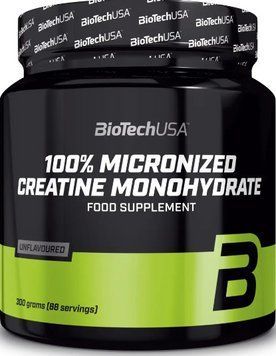 Креатин моногидрат для роста мышц и выносливости BioTech 100% Creatine Monohydrate 300г цитрус 3123032692 фото