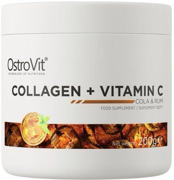 Коллаген OstroVit Collagen + Vitamin C 200 g ром-кола 19238-05 фото