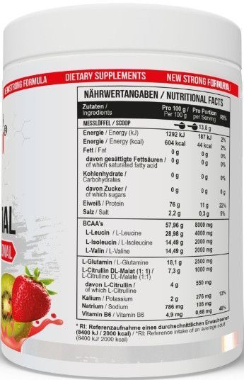 Bcaa от боли в мышцах MST BCAA Essential Proffesional 414г клубника-киви 22015-04 фото