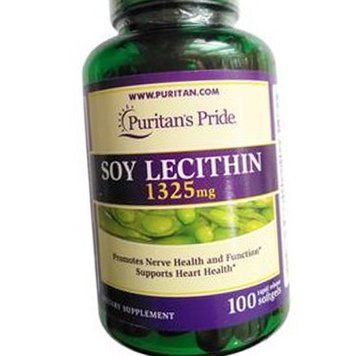 Соєвий лецитин Puritan's Pride Soy Lecithin 1325 mg 100 кап 19481 фото