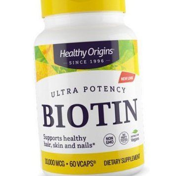 Біотин Healthy Origins Biotin 10000 mcg 60 капс 11498 фото