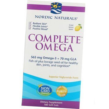 Омега 3-6-9 Nordic Naturals Complete Omega 180 капс лимон 19003 фото