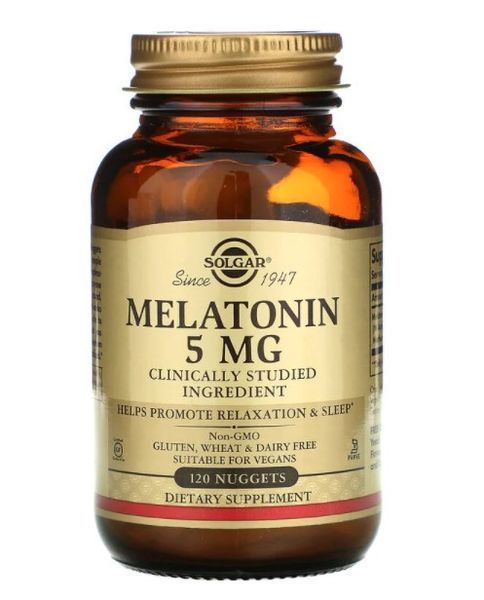 Мелатонин для крепкого сна Solgar Melatonin 5 мг 120 таблеток 11329 фото