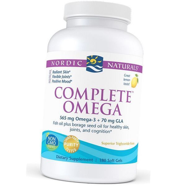 Омега 3-6-9 Nordic Naturals Complete Omega 180 капс лимон 19003 фото