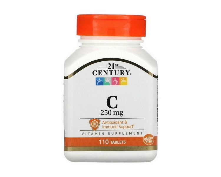 Вітамін С 250 21st Century Vitamin C 250 mg 110 таблеток 19119 фото