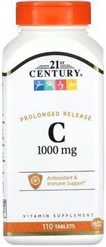 Вітамін С 21st Century C 1000 mg Prolonged Release 110 таб 3108184127 фото
