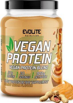 Рослинний веганський протеїн Evolite Nutrition Vegan Protein 900 gарахісова паста 22153-02 фото