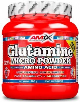 Амінокислота Глютамін AMIX Glutamine Micro Powder 300г 22723 фото