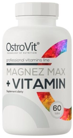 Магний цитрат OstroVit Magnez Max plus Vitamin 60 таб 10094 фото
