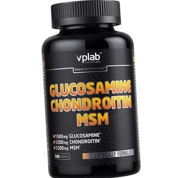 Для суглобів VP Lab Glucosamine & Chondroitin MSM 180 таб 11331 фото