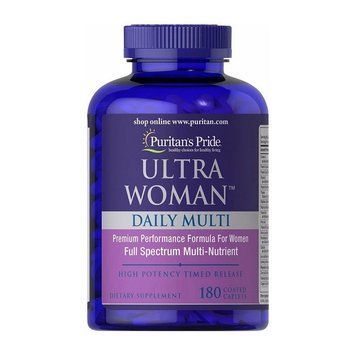 Витамины и минералы для женщин Puritan's Pride Ultra Woman Daily Multi Time Release 180 таб 11613 фото
