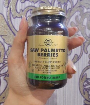 Со Пальметто Солгар Solgar Saw Palmetto Berries 100 вегетаріанських капсул 18401 фото