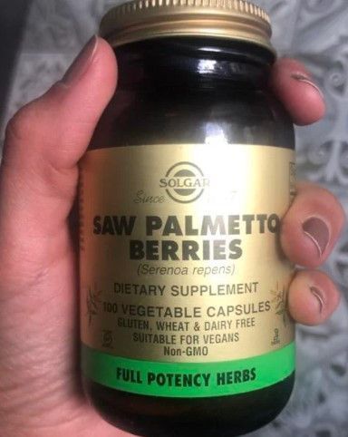 Со Пальметто Солгар Solgar Saw Palmetto Berries 100 вегетаріанських капсул 18401 фото