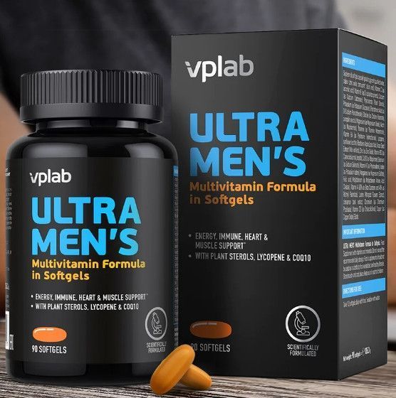 Витамины и минералы для мужчин VP Lab Ultra Men's 90 softgels 21946 фото