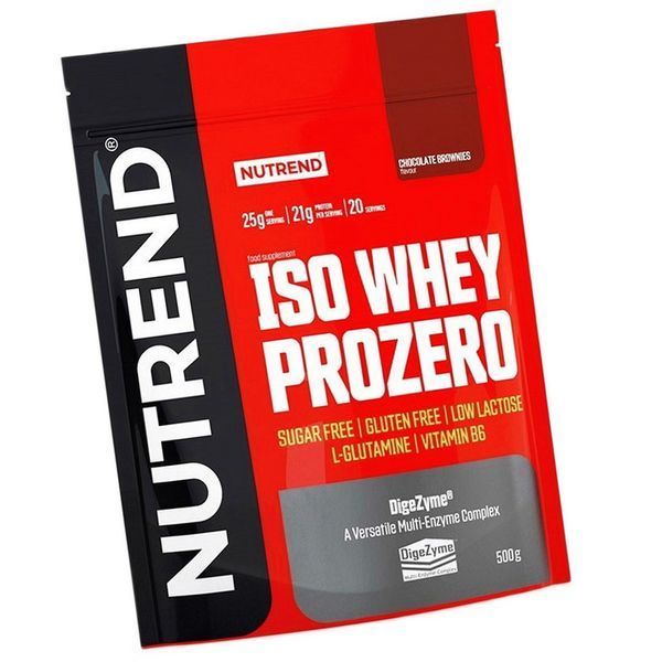 Протеин изолят Nutrend Iso Whey Prozero 500 грамм 21299 фото