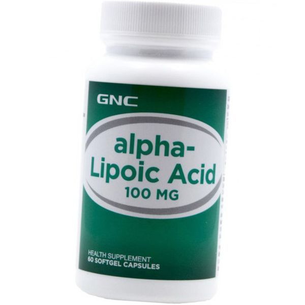 Альфа-липоевая кислота GNC Alpha-Lipoic Acid 100 мг 60 капсул 7064 фото