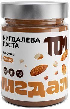 Миндальная паста TOM peanut butter 300 g Классическая 23269 фото
