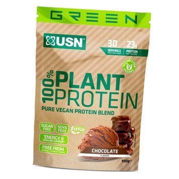 Веганська білкова суміш USN 100% Plant Protein 900г 22470 фото