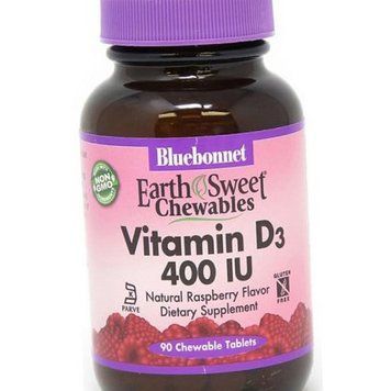 Bluebonnet Nutrition Vitamin D3 400 IU 90 chew tab raspberry 19766 фото