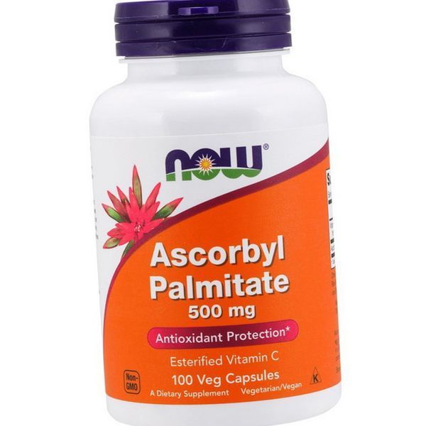 Витамин С (Аскорбил пальмитат) NOW Ascorbyl Palmitate 500 mg 100 вег капсул 20680 фото
