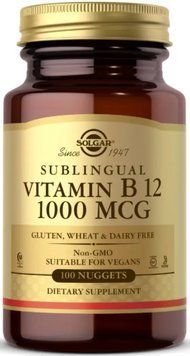 Витамин В12 (цианокобаламин) Solgar Vitamin B12 1000mcg 100 nuggets 2956572231 фото