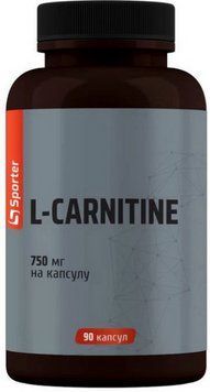 L-карнитин Sporter L-Carnitine 750 mg 90 капс 3108181745 фото