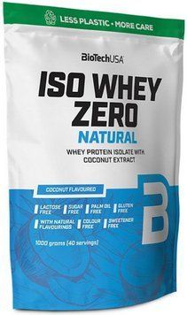 Протеїн Ізолят BioTech Iso Whey Zero Natural 1 кг 22725 фото