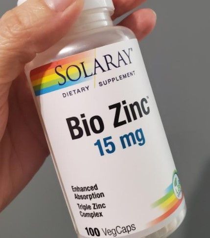Цинк Solaray Bio Zinc 15 mg 100 капсул 19366 фото