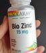 Цинк Solaray Bio Zinc 15 mg 100 капсул 19366 фото 1