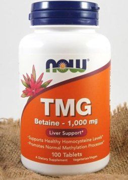 Триметилглицин NOW TMG Betaine - 1,000 mg 100 таблеток 19601 фото