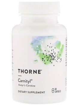 Капсули для зниження ваги Ацетін Л-карнітин Thorne Research Carnityl Acetyl L-Carnitine 60 капс 20485 фото