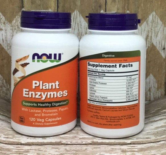 Травні ферменти Now Foods Plant Enzymes 120 veg caps 18315 фото