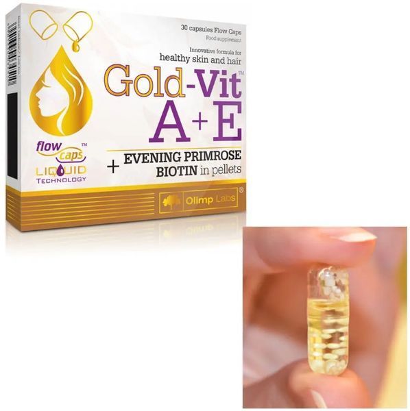 Витамин А + Е Olimp Gold-Vit A +E 30 caps 8070-02 фото