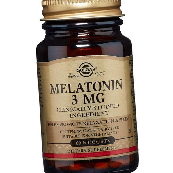 Мелатонин Солгар Solgar Melatonin 3 mg 60 таблеток 11216 фото