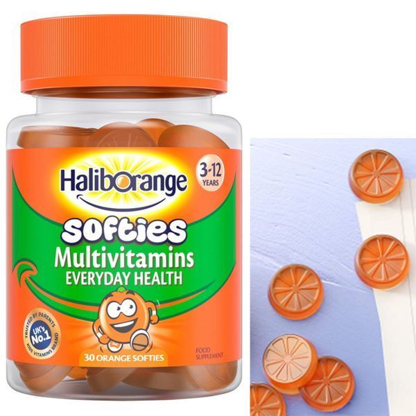 Мультивитамины Haliborange Softies Multivitamins 30 жевательных таблеток апельсин 21228 фото