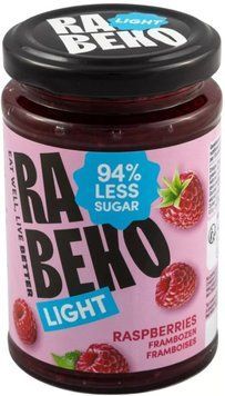 Низькокалорійний джем без цукру з малиною Rabeko Light Jam 230 g 3156185274 фото